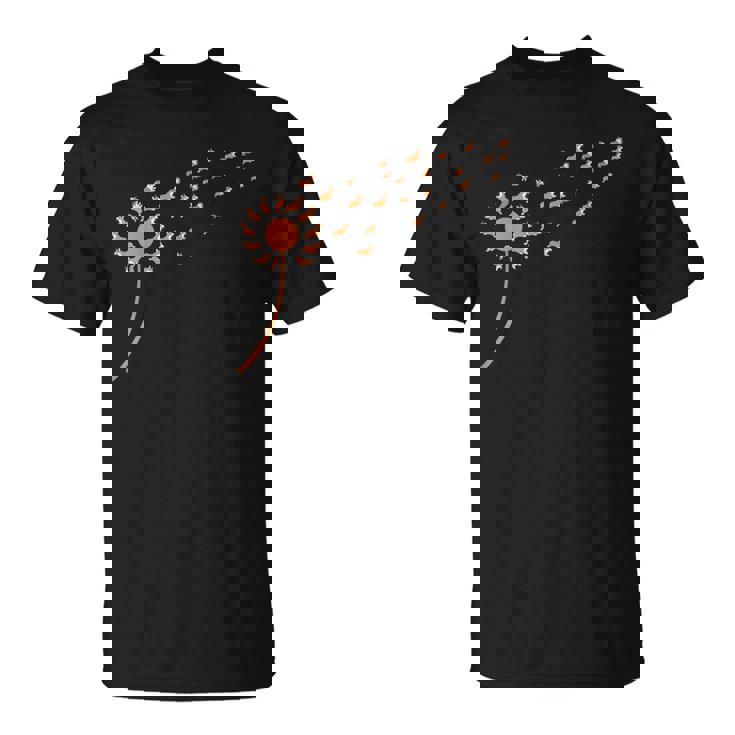 Dog Lovers 風に吹くタンポポのコーギー Tシャツ