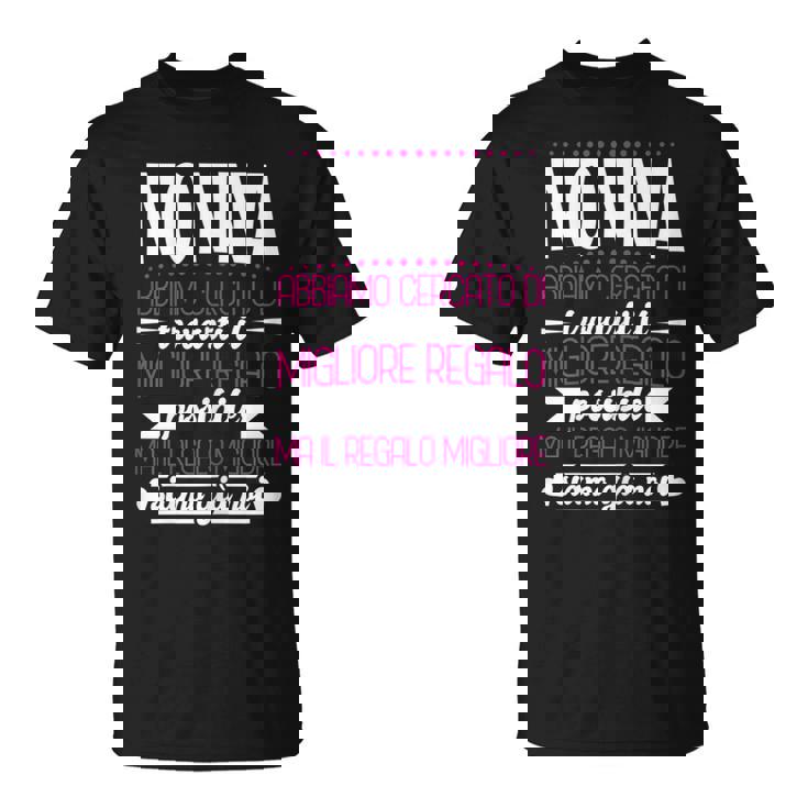 Donna Nonna Festa Della Mamma Regalo Migliore Nonna Del Mondo Maglietta