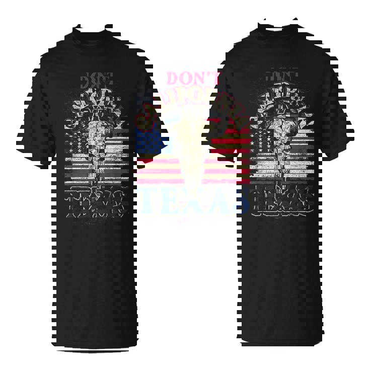 Drôle Texan Cowboy État Américain Drapeau Texas T-Shirt