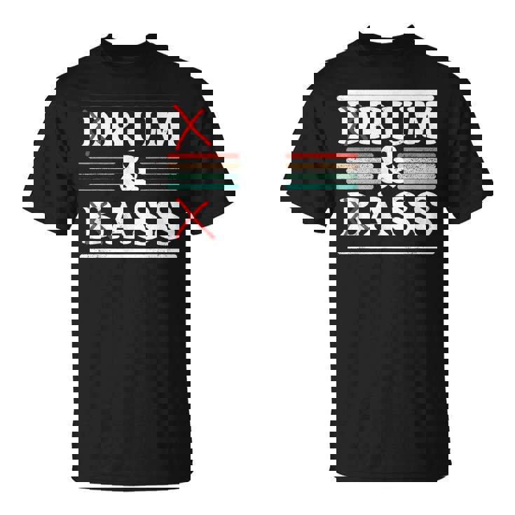 Drum & Bass Rum & Ass Retrointageibes Team Tシャツ