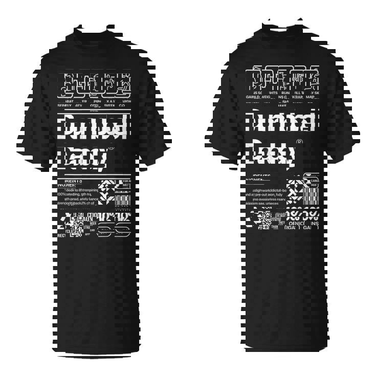 Dumbbell Daddy And Dad Gym Workout Father T-Shirt