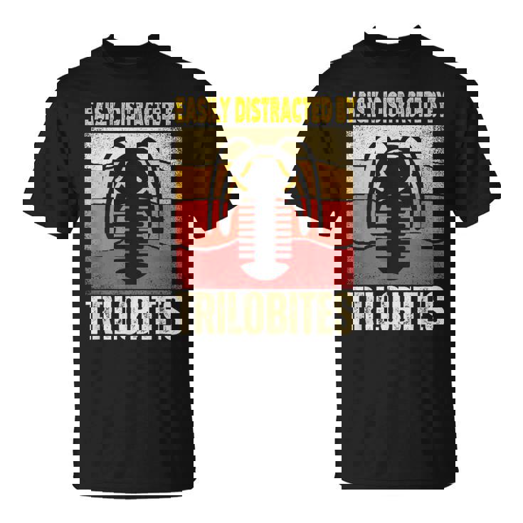 Easy Distracted By Trilobites Trilobite Lover Tシャツ