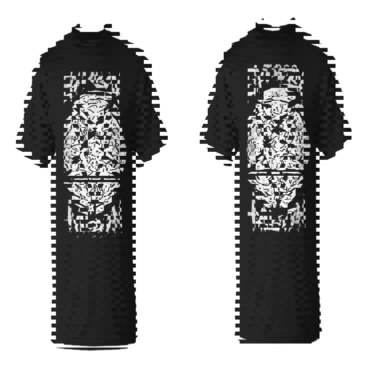 Eat Pizza Hailatan オカルト 反キリスト 悪魔的なサタニズム Tシャツ