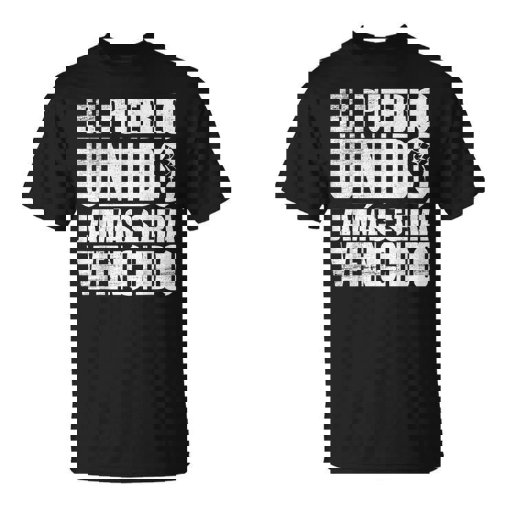 El Pueblo Unido Jamaseraencido Protestlogan Tシャツ