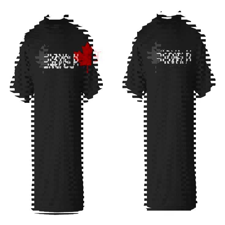 Elbows Up Canada Never 51 カナダ国旗 面白い 男性 女性 ギフト Tシャツ