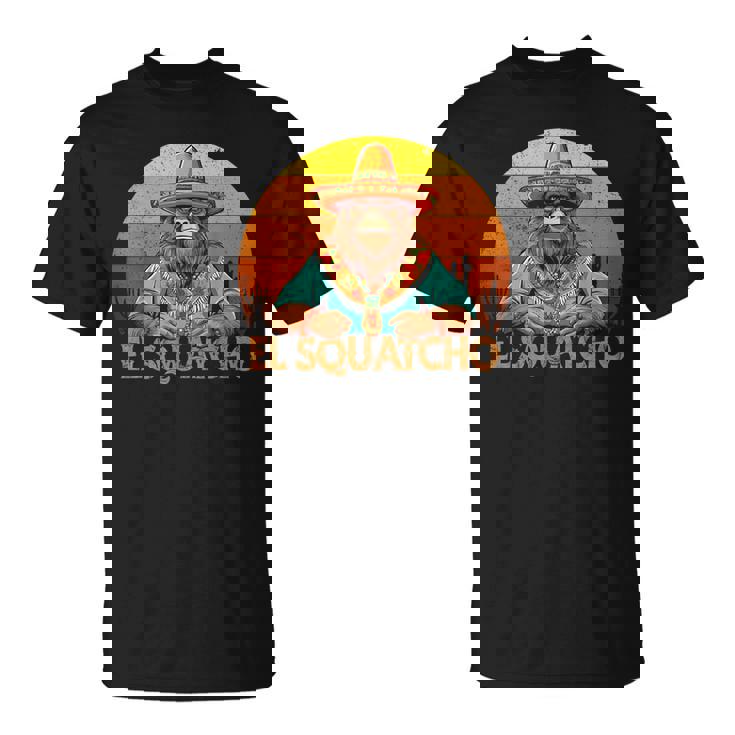 Elquatcho メキシカン ビッグフット サスカッチ シンコ・デ・マヨ メンズ キッズ Tシャツ