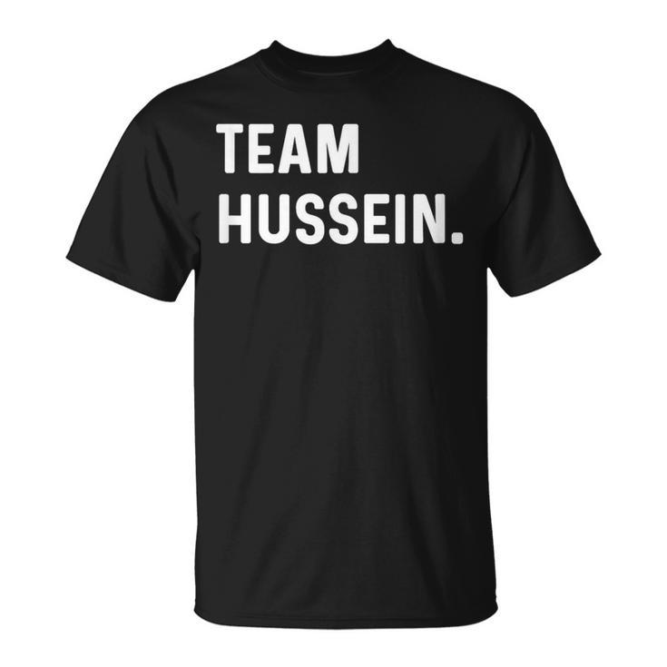 Equipo Hussein Nombre Camiseta unisex
