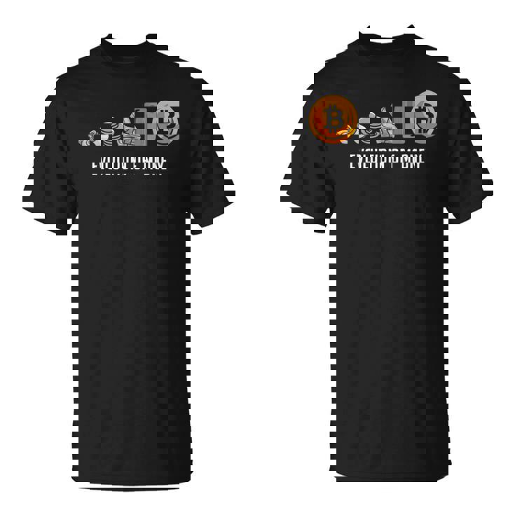 Evolution Of Money お金の進化 ビットコインプランb 暗号通貨btc ホドル Tシャツ