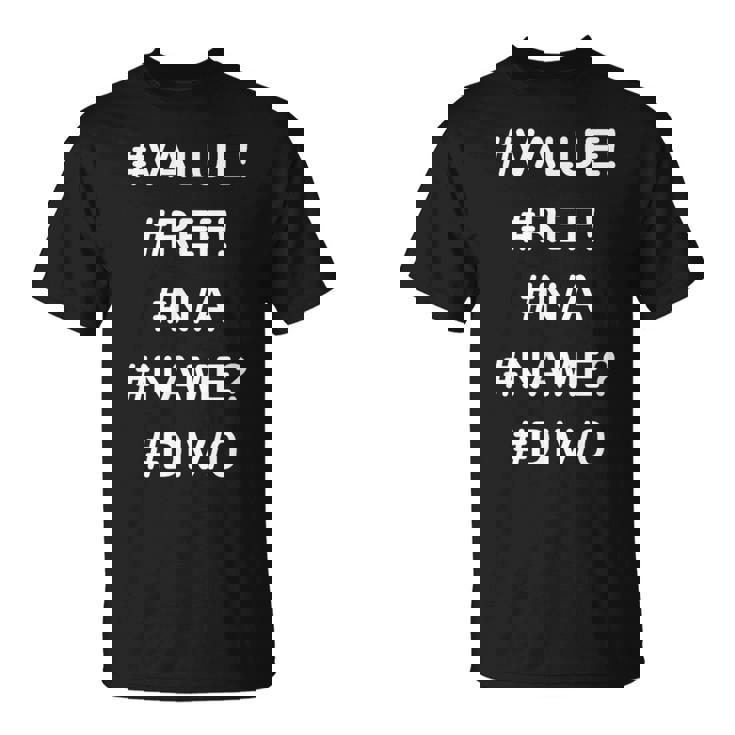 Excelデザインの面白い会計士シャツのエラー Tシャツ