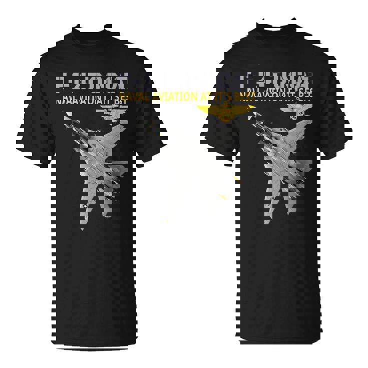 F-14 Tomcatが動作しています。最高の海軍航空。 Tシャツ