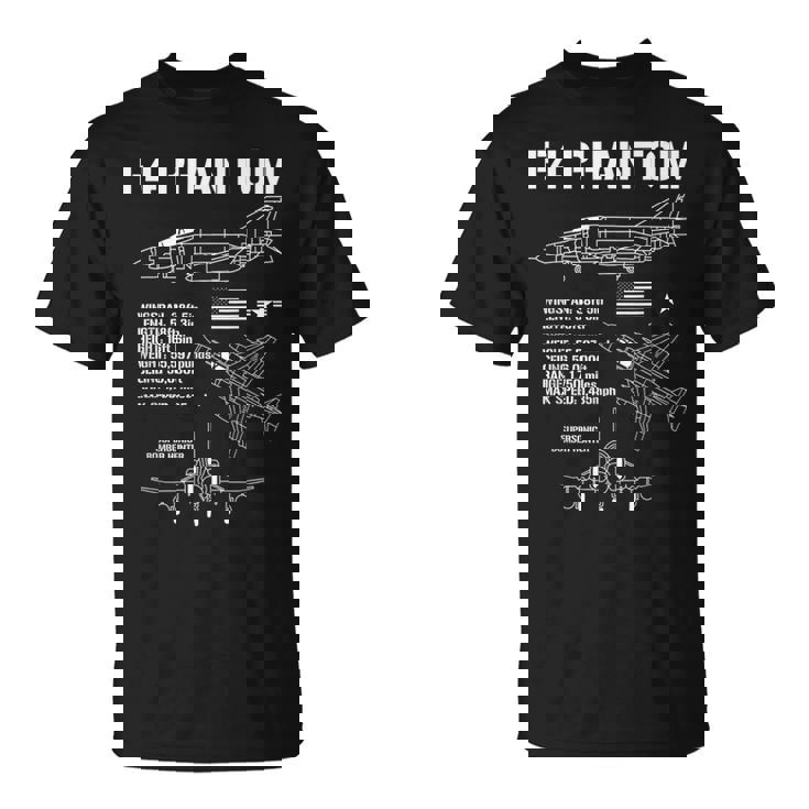 F-4 ファントム 戦闘機 ジェット仕様 軍用飛行機 F4 ファントム Tシャツ