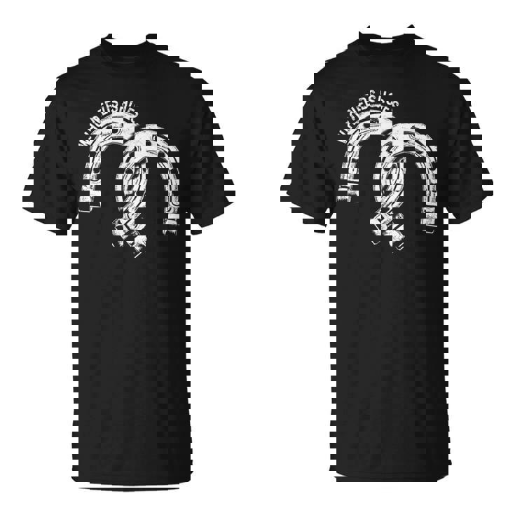 Farrier Needs 靴 蹄鉄 トリム 馬蹄 靴 Tシャツ