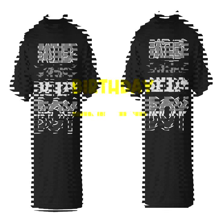 Father Of The Birthday Boy Bat Family Party Theme Boys T-Shirt