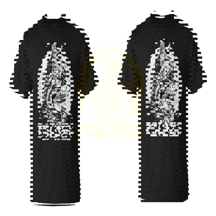 Fck Nzs かわいい猫 Tシャツ