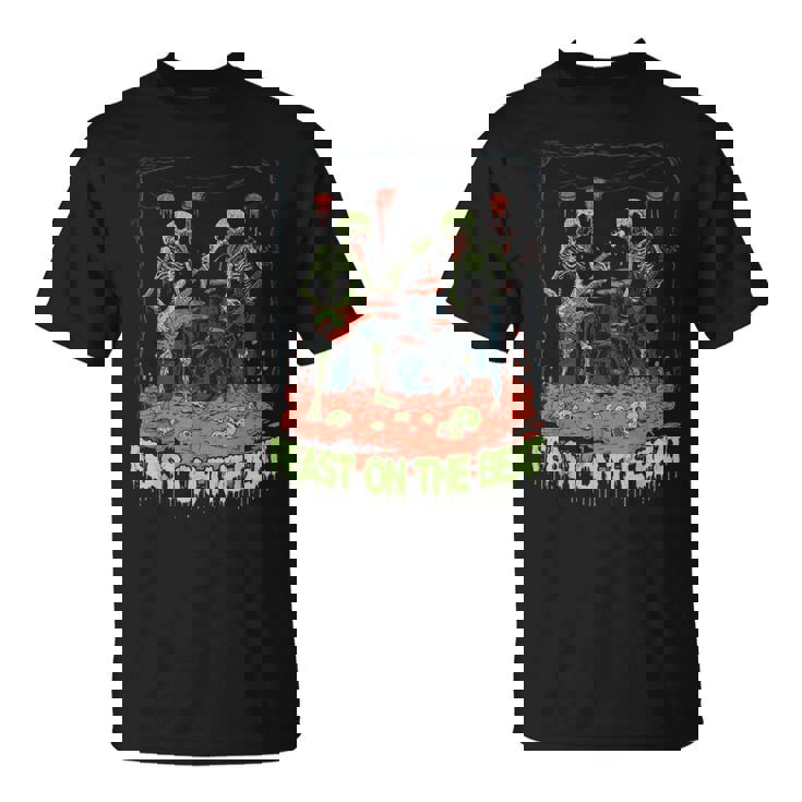 Feast On The Beat ゾンビバンド ハロウィン ロックンロール Tシャツ