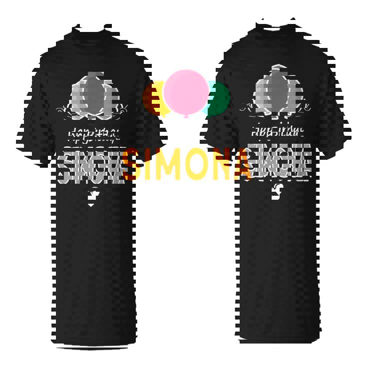 Feliz Cumpleaños Diciendoimona Cuello Camiseta unisex