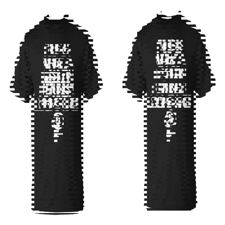 Feminista Lesbiana Es Del Orgullo Gay In Mangas Camiseta unisex
