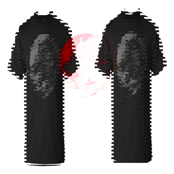 Fenrir Norse Wolf Tシャツ