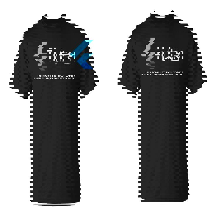 Flutter ウィジェットがアートになる場所 Tシャツ