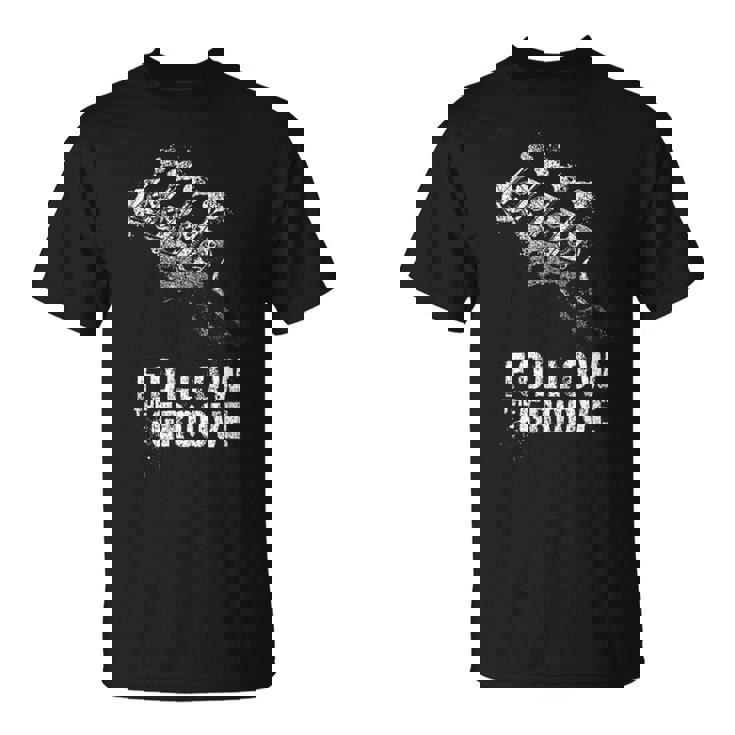 Follow The-Groove-Bass-Metal-Rock-Jazz-をフォローする Tシャツ