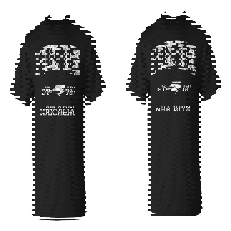Foxfire ノースカロライナ Nc ビンテージ アスレチック スポーツデザイン Tシャツ