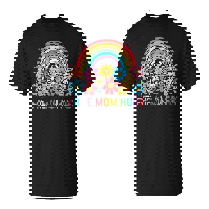 Free Mom Hugs Rainbow Lgbt Gay Lesbian Transgender Pride T-Shirt