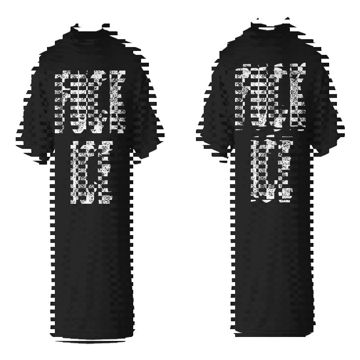 Fuck Ice プロテスト&レジストサポート移民 Tシャツ