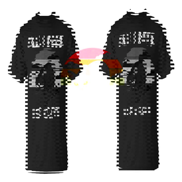 Cat Lover Retrotyle Cat Pattern Tシャツ