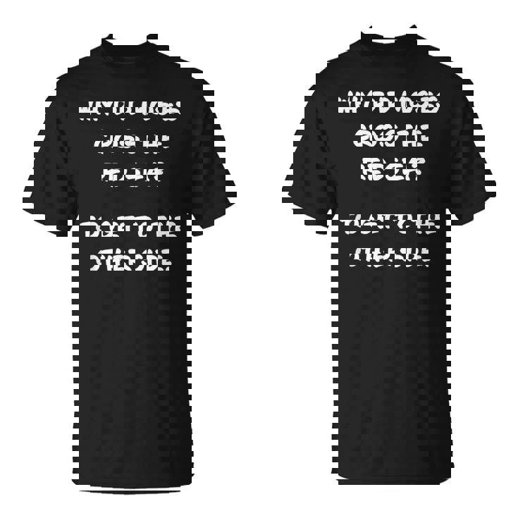 Clean Bible Character Humor – Moses & The Redea Tシャツ