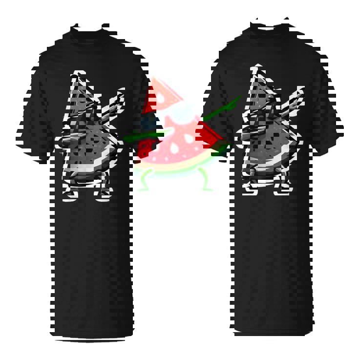 Dabbing スイカ サマーフルーツサングラス スイカ Tシャツ