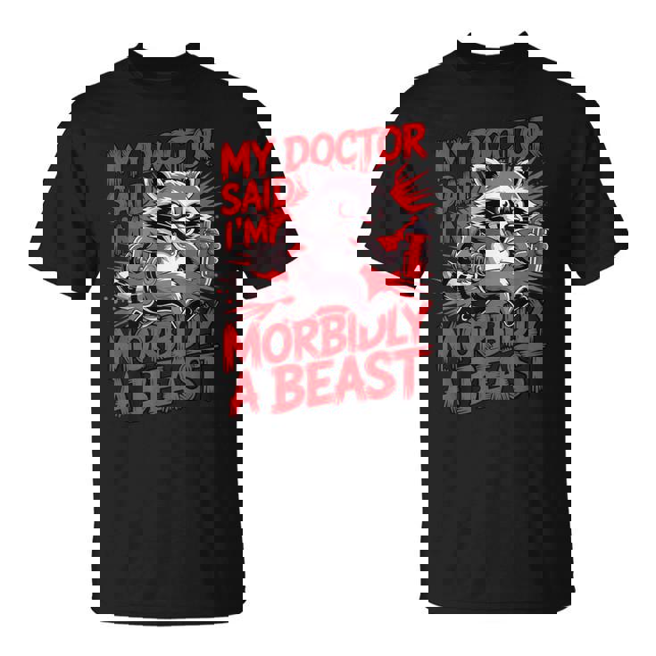 Gym Workout Racoon Muscle Tシャツ