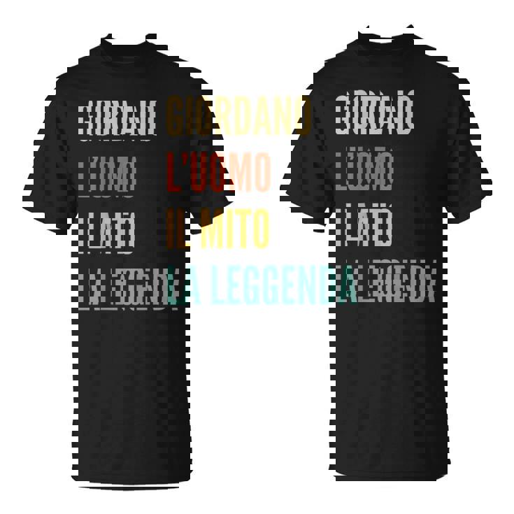 Italian First Name Giordano Tシャツ