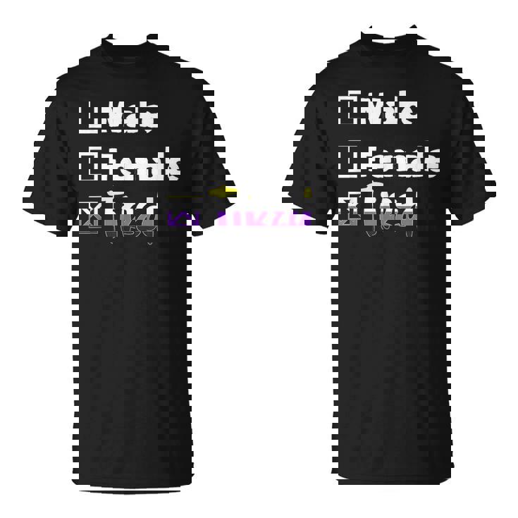 Lgbt プライド ノンバイナリー フラッグ ノンバイナリー Tシャツ