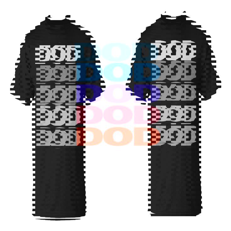Modern Repeated Text Dod Tシャツ