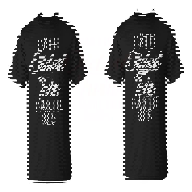 Twins Oldest Twin I Make The Rules 兄弟家族 Tシャツ