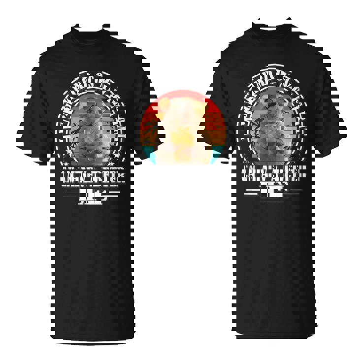 Work Hard Better Life Retrointage Pet Rat Lover Tシャツ