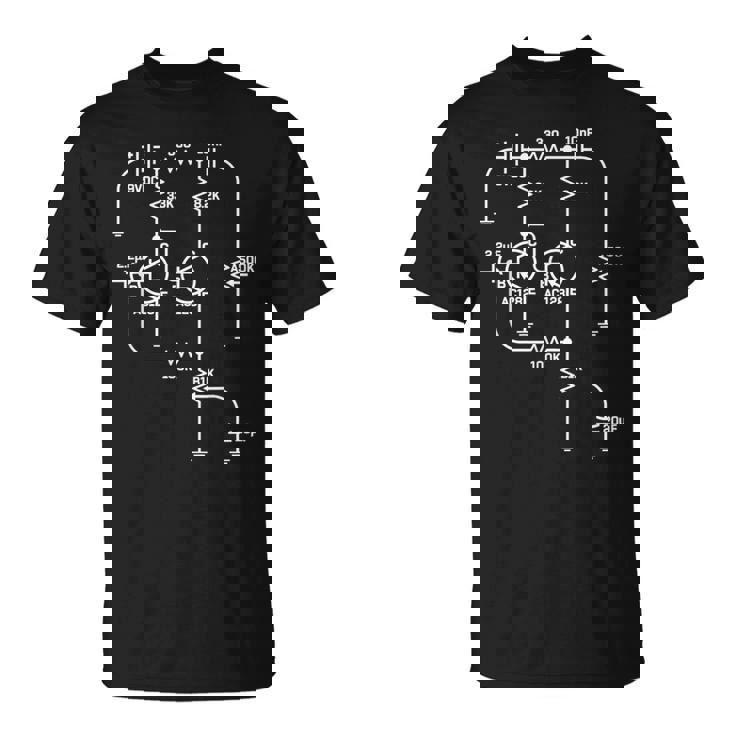 Fuzz Pedal スケマティック回路 ハンドワイヤー ミュージシャン ギフト Tシャツ