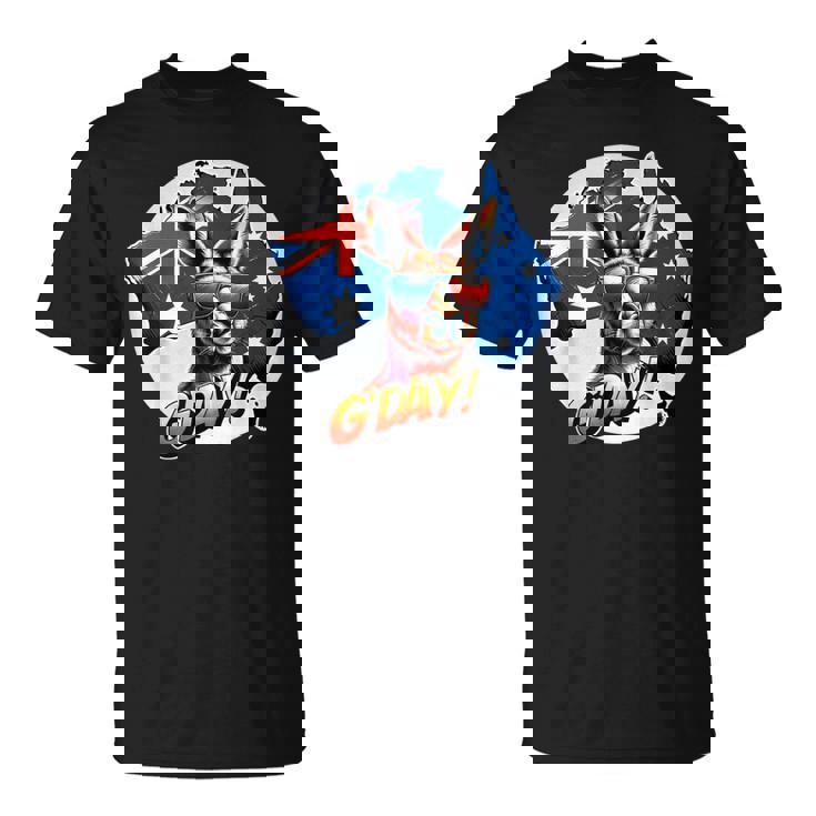 G'dayオーストラリアのお土産カンガルー。 Tシャツ