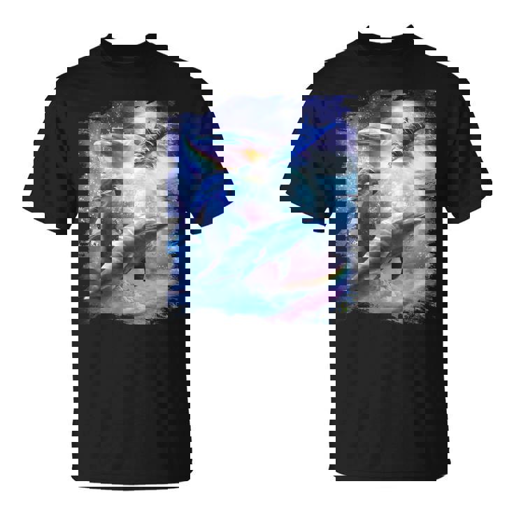 Galaxy Dolphin 宇宙のイルカ Tシャツ