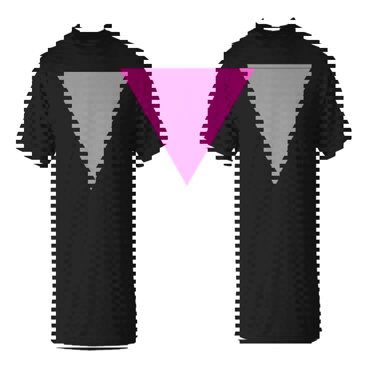 Gay Pride Upside Down Pink Triangle Tシャツ