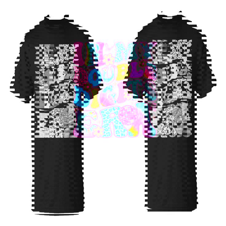 Girl In My Double Digits Era Retro 10 Year Old 10Th Birthday T-Shirt