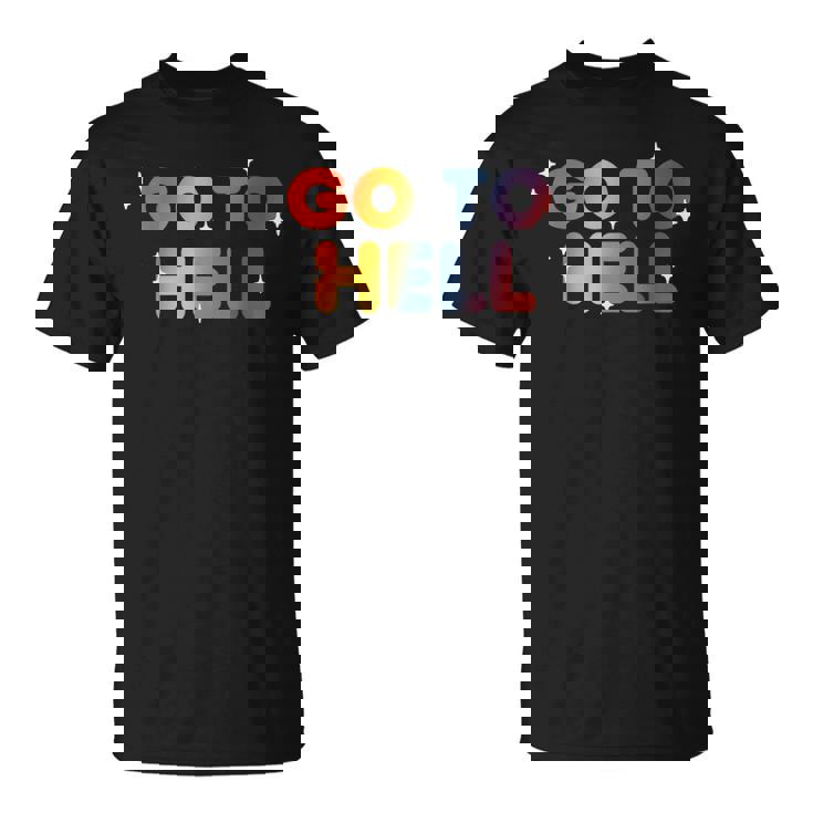 Go To Hell シャレた言葉 くたばれ Tシャツ