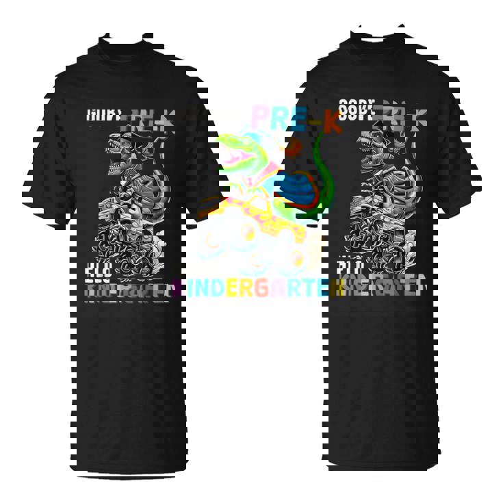Goodbye Pre-K Hello Kindergarten Dinosaur Graduation Boys T-Shirt