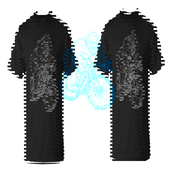 Gorilla サイクリング 自転車 クール モンキー おもしろい 動物 バイク Tシャツ