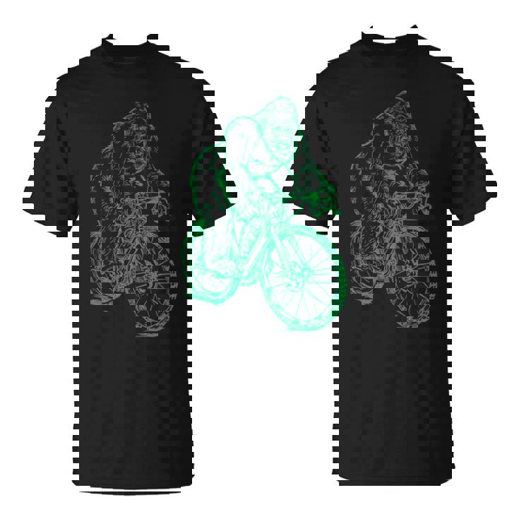 Gorilla ライディングバイク おもしろモンキー クール 動物 サイクリング 自転車 Tシャツ