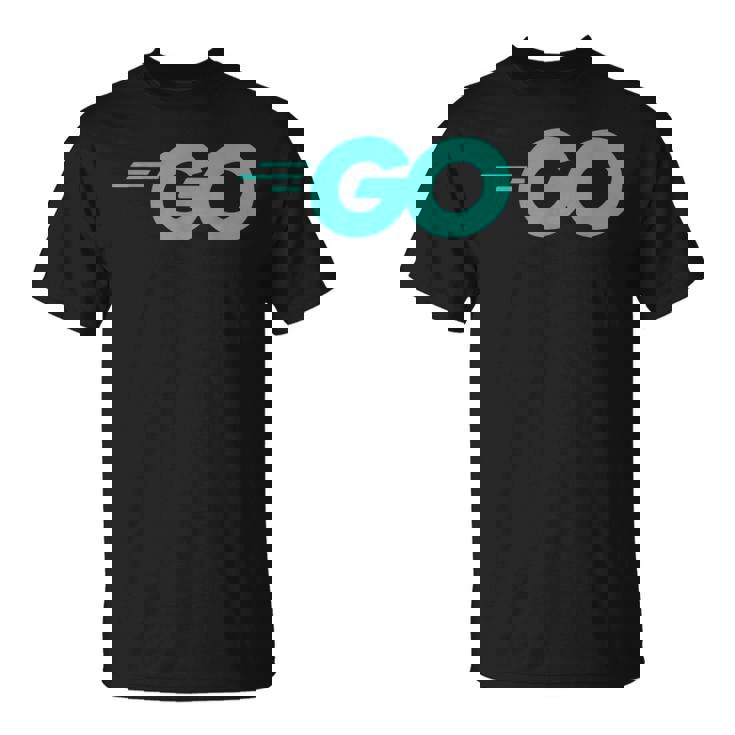Goロゴ付きのgoプログラミング言語golang開発者 Tシャツ