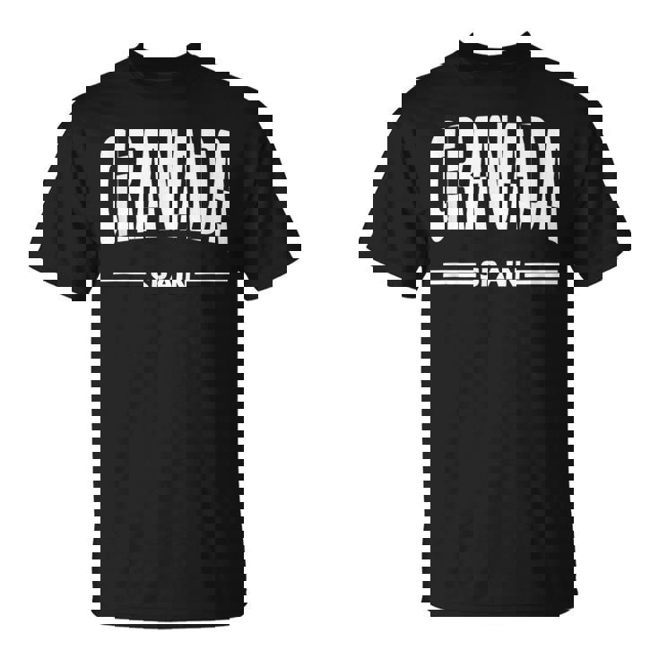 Granada España Ciudad Española En Blanco Camiseta unisex