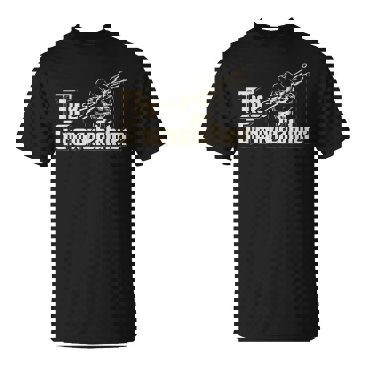 Groovefather ビンテージドラム ドラミング バンドドラマー Tシャツ