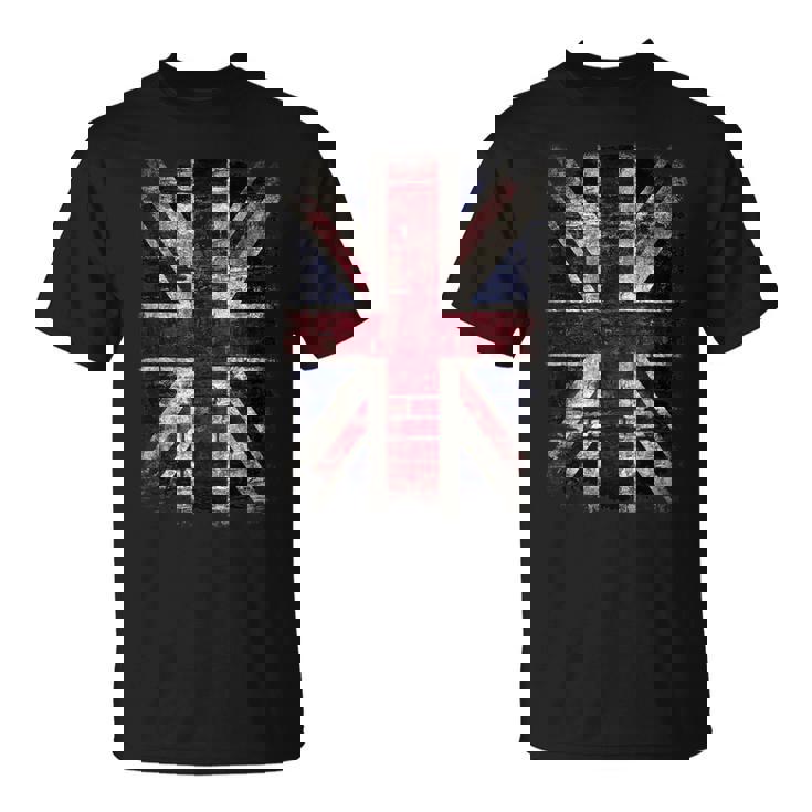 Grunge ユニオンジャック グラフィティ パンクスタイル Tシャツ