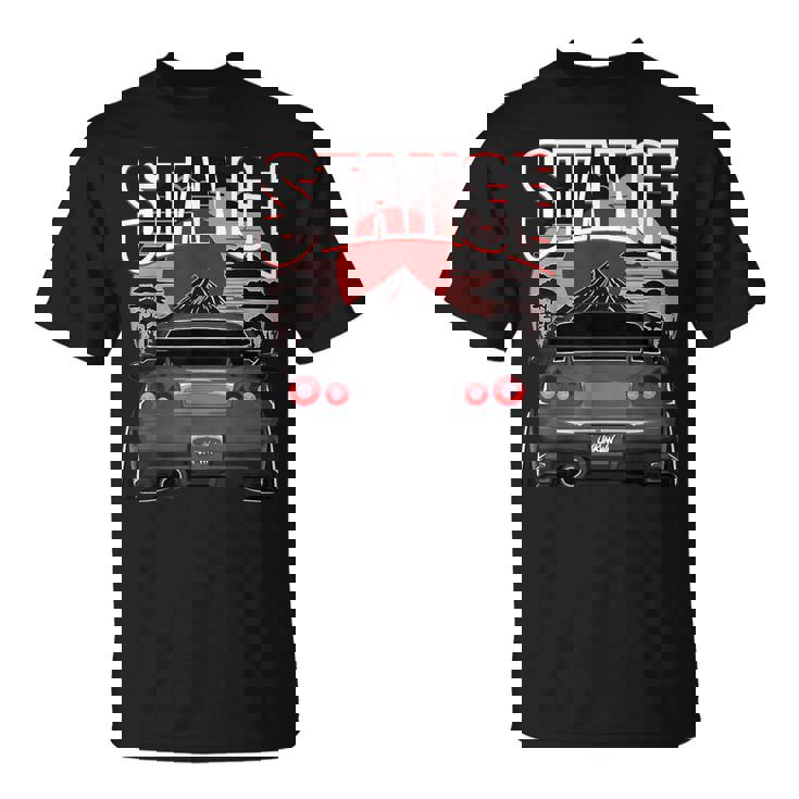 ブラック Gt R 34 Jdm スカイラインチューナー レーシングスタンス カードリフト Tシャツ